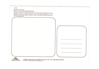 Ansichtskarte Banff and Cascade Mountain / Canadian Rockies / Kanada