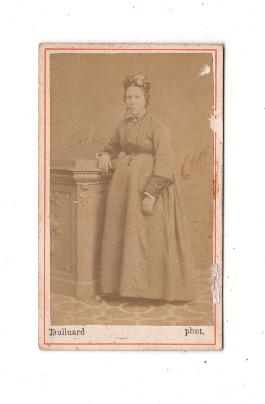 Fotografie Feine Dame - Bruxelles Brüssel 1860er