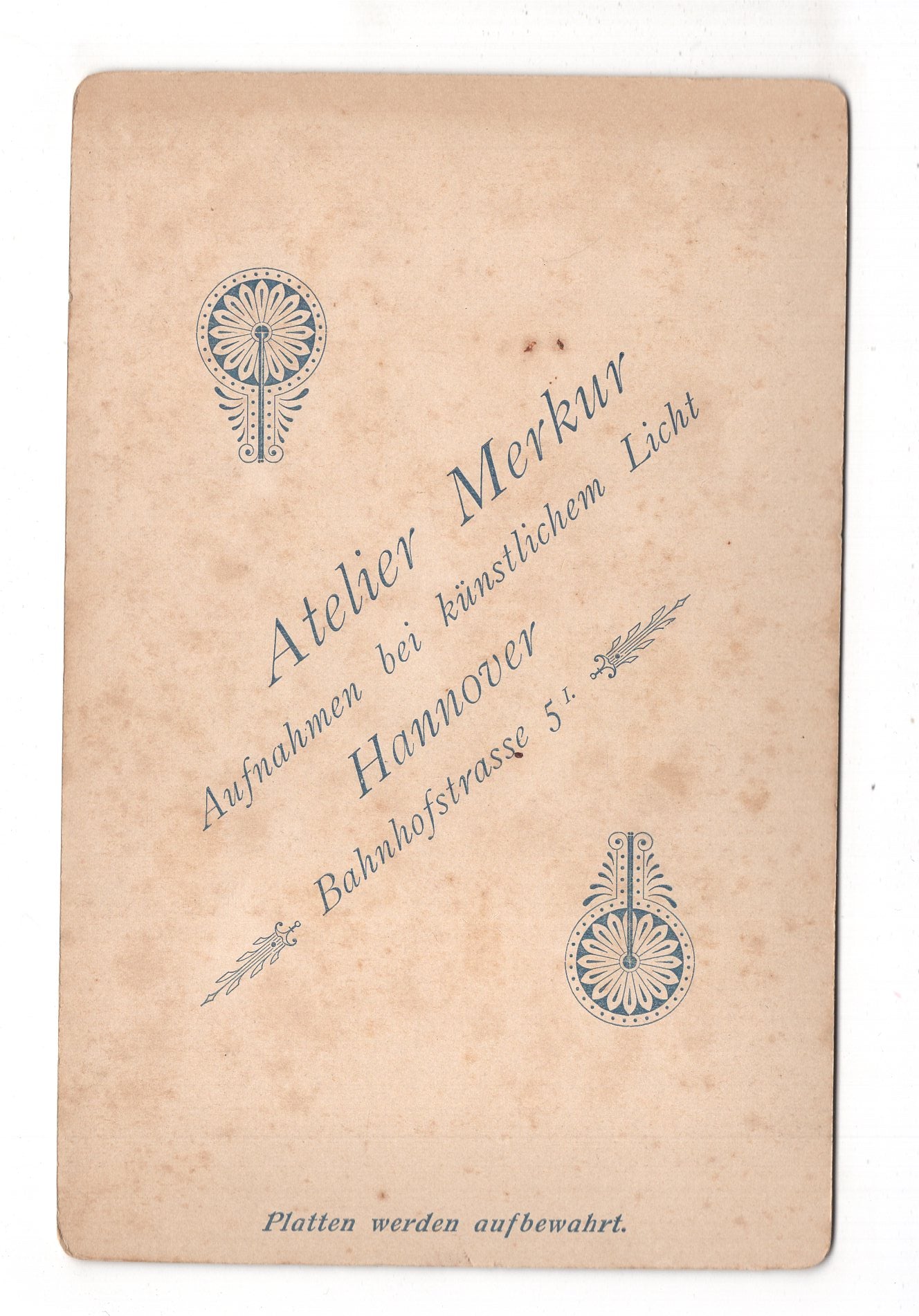 Fotografie Feine Dame - Hannover 1890er / CAB W-25