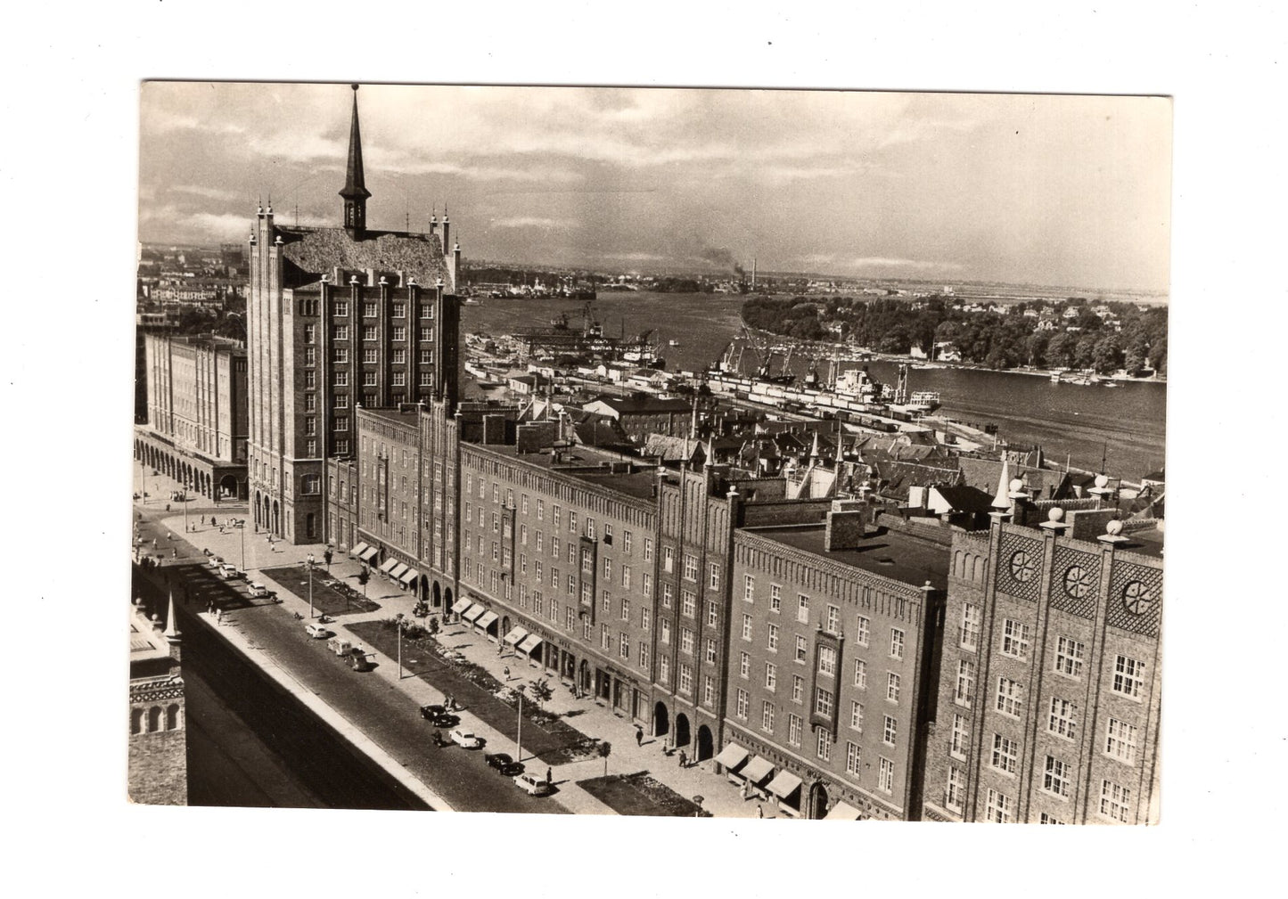 Ansichtskarte Rostock / Lange Straße