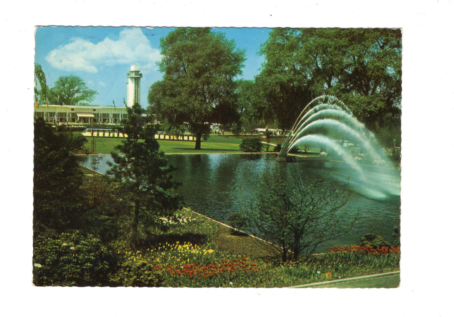 Ansichtskarte Essen an der Ruhr / Gruga-Park - Großer Blumenhof / G1-59