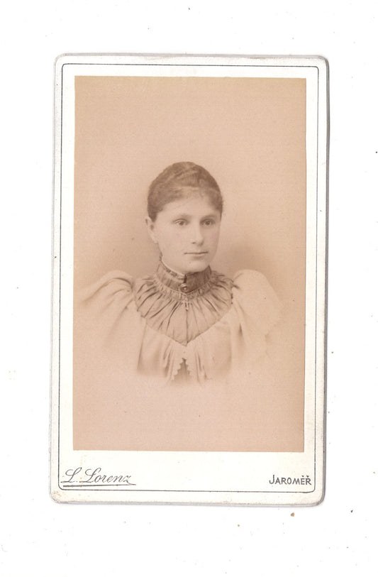 Fotografie Damenportrait - Jaromer 1890er / CDV N1-14