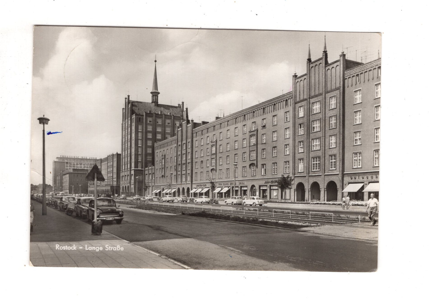 Ansichtskarte Rostock / Lange Straße / J1-67