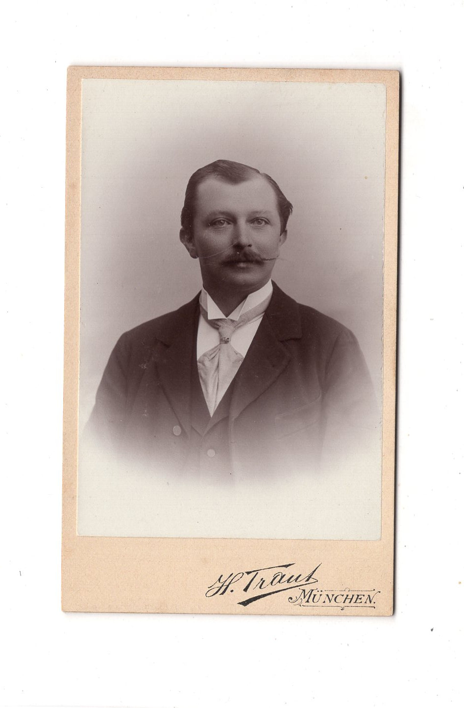 Fotografie Herrenportrait - München 1890er / CDV C1-22