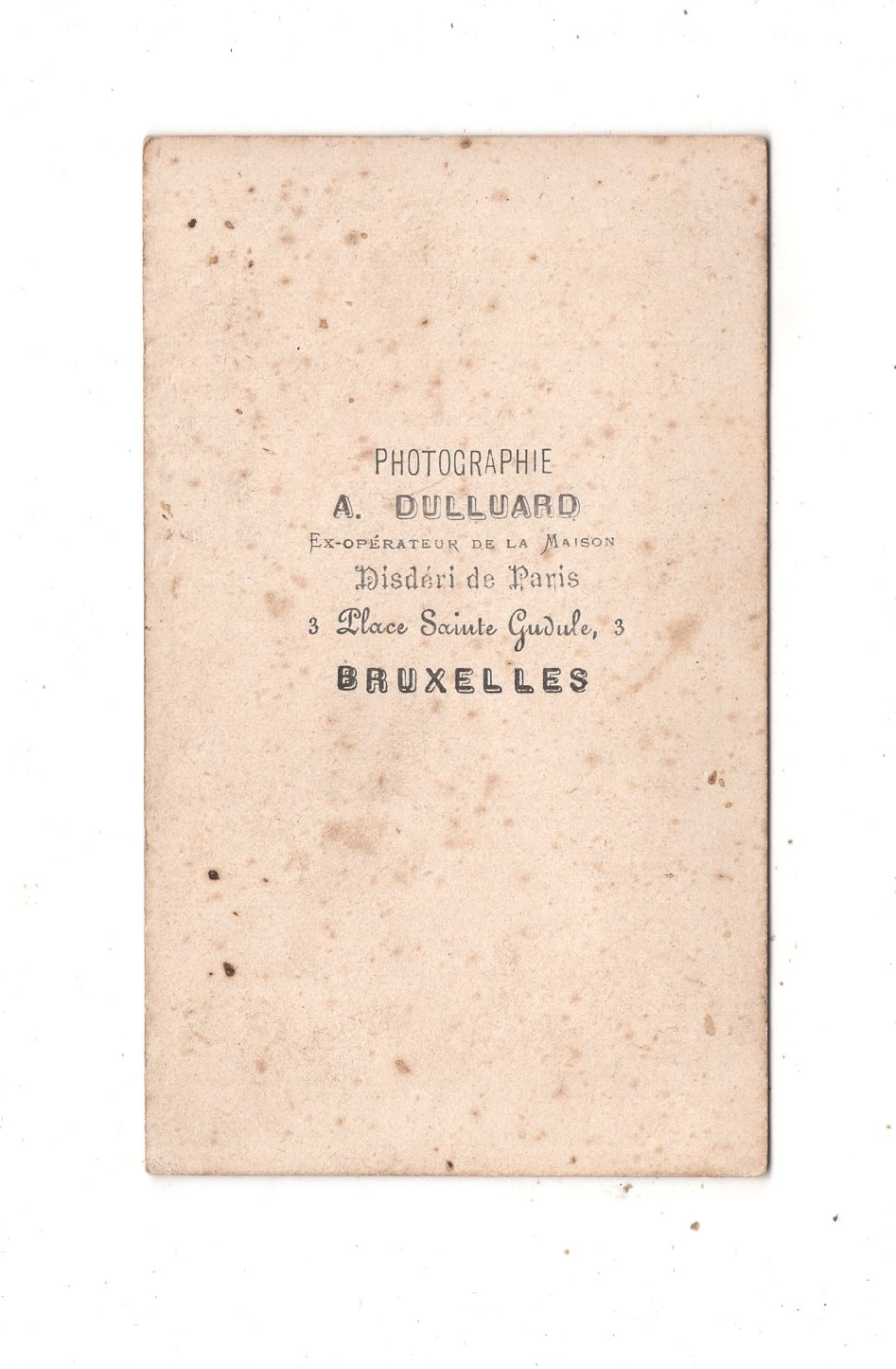 Fotografie Feine Dame - Bruxelles Brüssel 1860er
