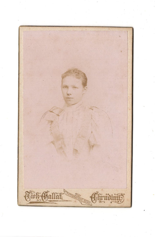Fotografie Damenportrait - Chrudim / Viden 1890er / CDV C1-04