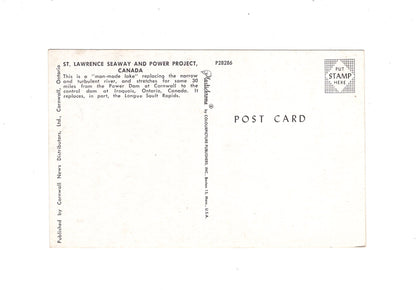 Ansichtskarte St. Lawrence Seaway and Power Project / Kanada
