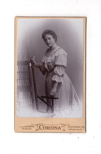 Fotografie Feine Dame - Zwickau 1890er