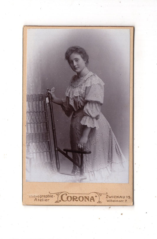 Fotografie Feine Dame - Zwickau 1890er