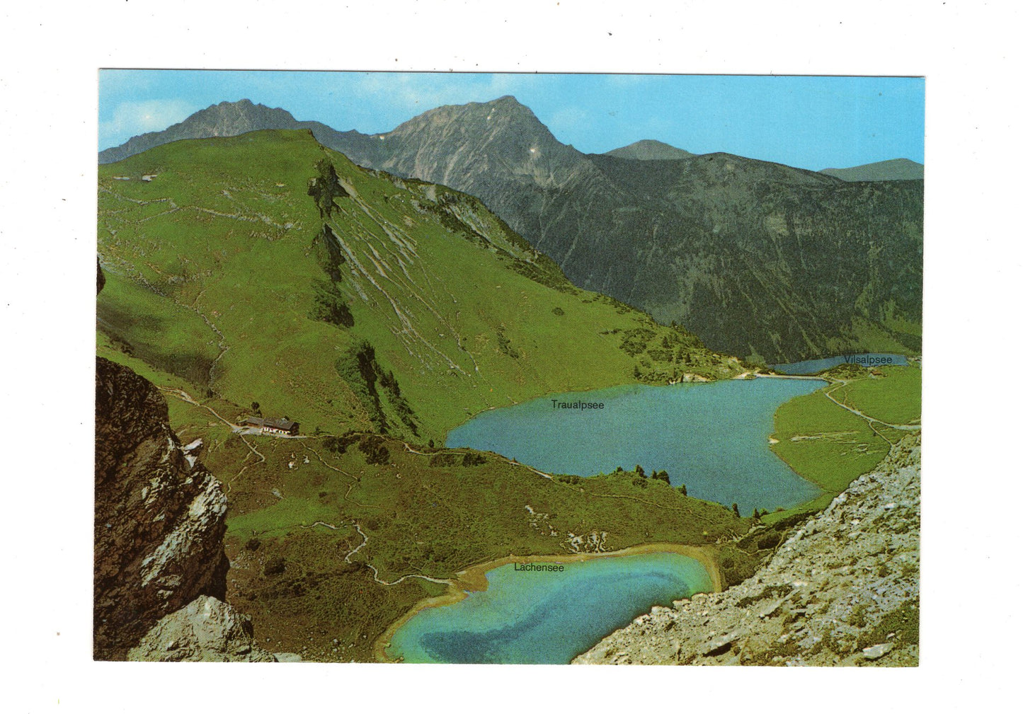 Ansichtskarte Landsberger Hütte am oberen Traualpsee / Österreich / N1-65