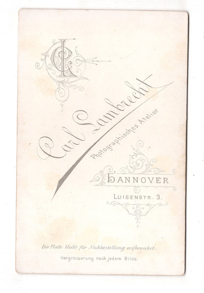 Fotografie Feine Dame - Hannover 1890er / CAB W-25