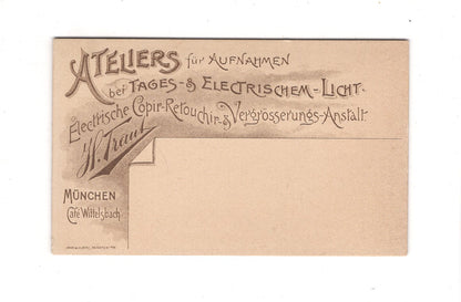 Fotografie Herrenportrait - München 1890er / CDV C1-22