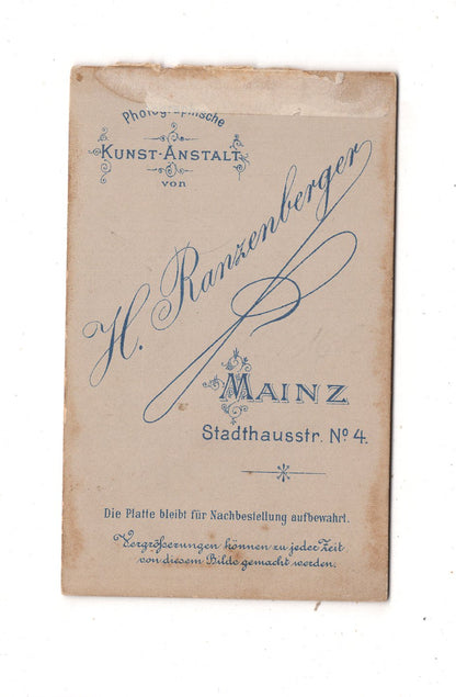 Fotografie Soldat - Mainz 1890er / CDV M1-07