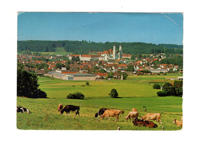 Ansichtskarte Ottobeuren im Allgäu mit Basilika und Abtei / H1-56