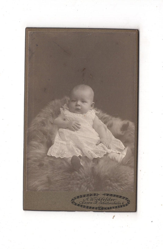 Fotografie Schönes Kinderbild / Baby - Essen an der Ruhr um 1910 / CDV N1-10