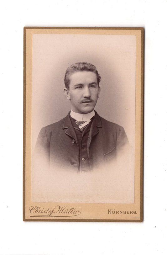 Fotografie Herrenportrait - Nürnberg 1880er / CDV C1-22