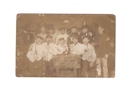 Ansichtskarte Gruppenbild Soldaten IR 77