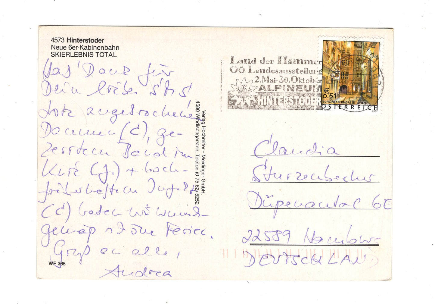 Ansichtskarte Hinterstoder / Österreich
