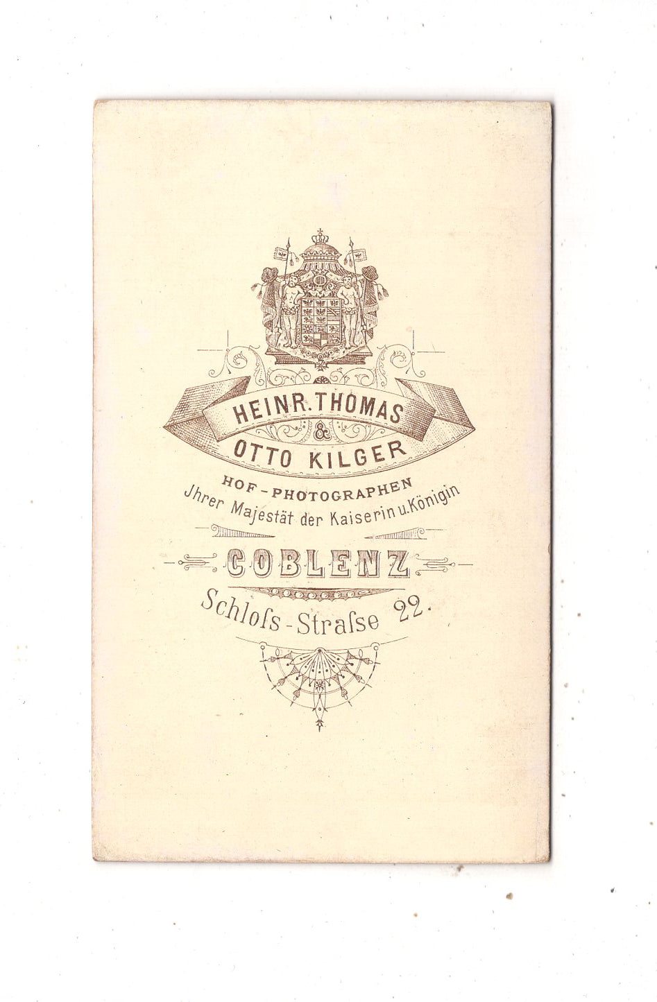 Fotografie Schönes Kinderbild / Baby - Koblenz 1880er