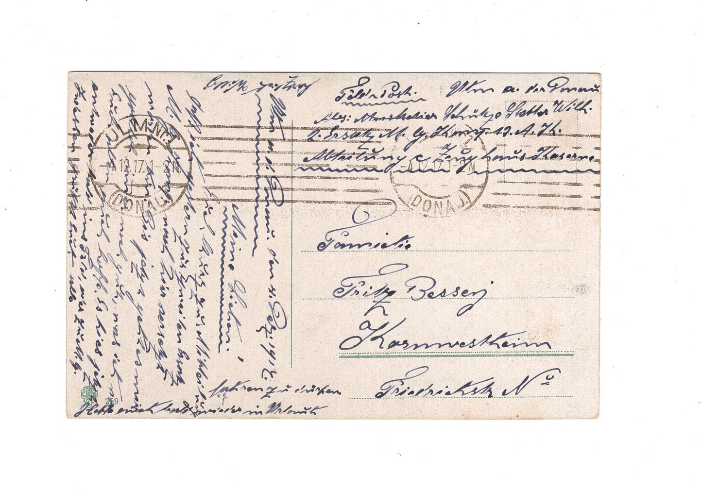 Ansichtskarte / Feldpost Angriff einer Maschinengewehrkompanie - 1917