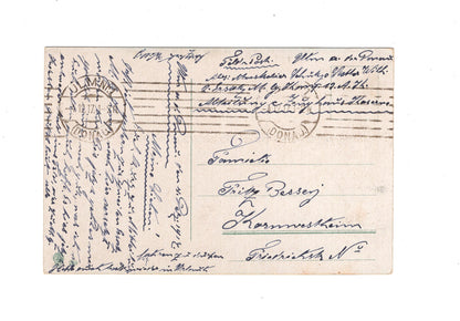 Ansichtskarte / Feldpost Angriff einer Maschinengewehrkompanie - 1917