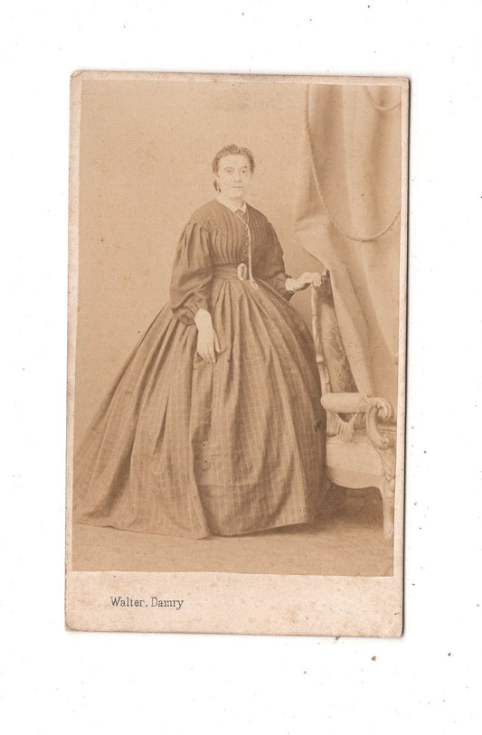 Fotografie Feine Dame - Liege Lüttich 1860er