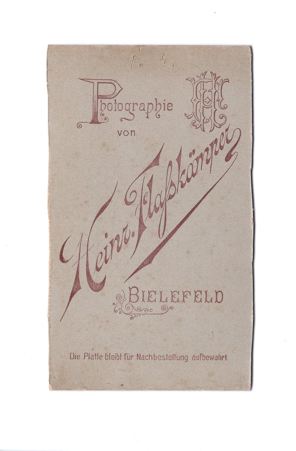 Fotografie Damenportrait - Bielefeld 1890er