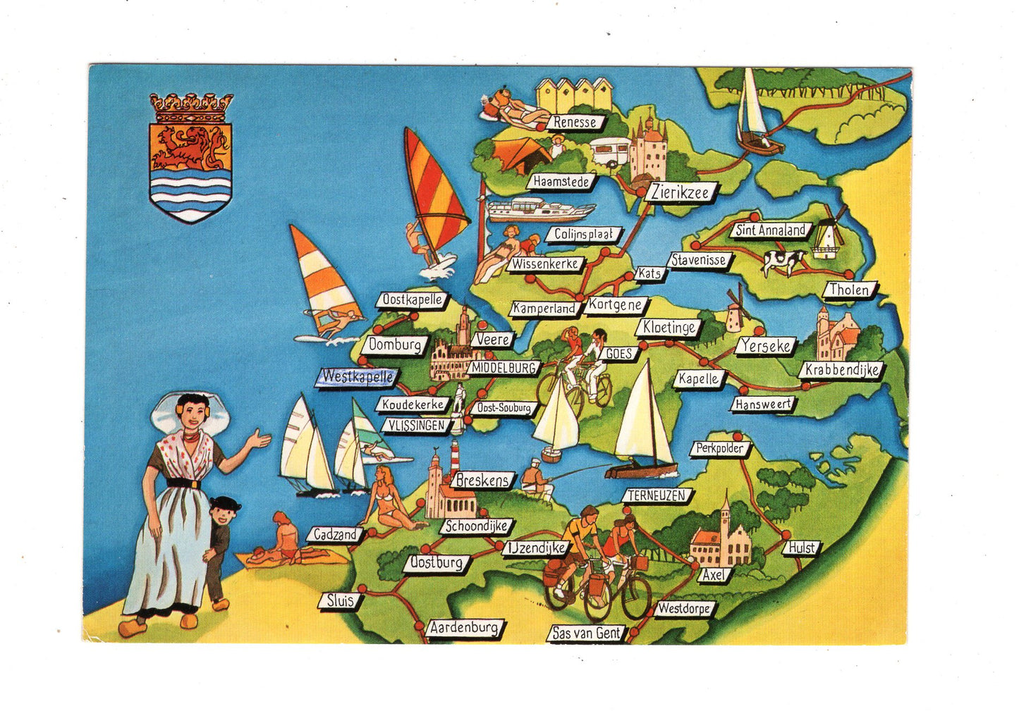 Ansichtskarte Grüße aus Zeeland / Niederlande / M1-69