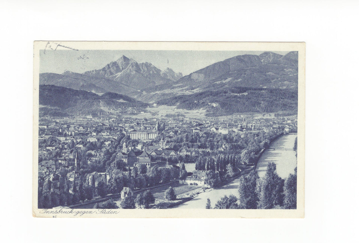 Ansichtskarte Innsbruck gegen Süden / Tirol / Österreich - 1943