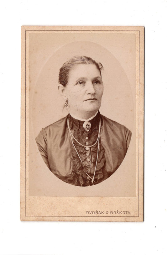 Fotografie Damenportrait - Pilsen 1880er / CDV C1-04