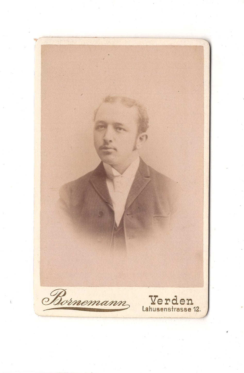 Fotografie Herrenportrait / benannt - Verden 1880er / CDV C1-22