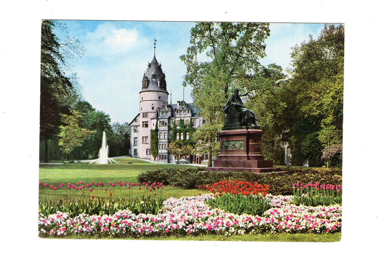 Ansichtskarte Lippe-Detmold / Fürstliches Schloss und Denkmal