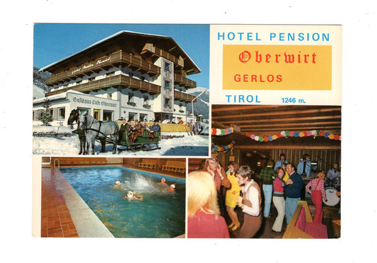 Ansichtskarte Hotel Pension Oberwirt / Gerlos / Tirol / Österreich