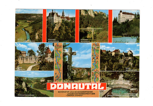 Ansichtskarte Donautal / Burg Wildenstein / Donauquelle +++