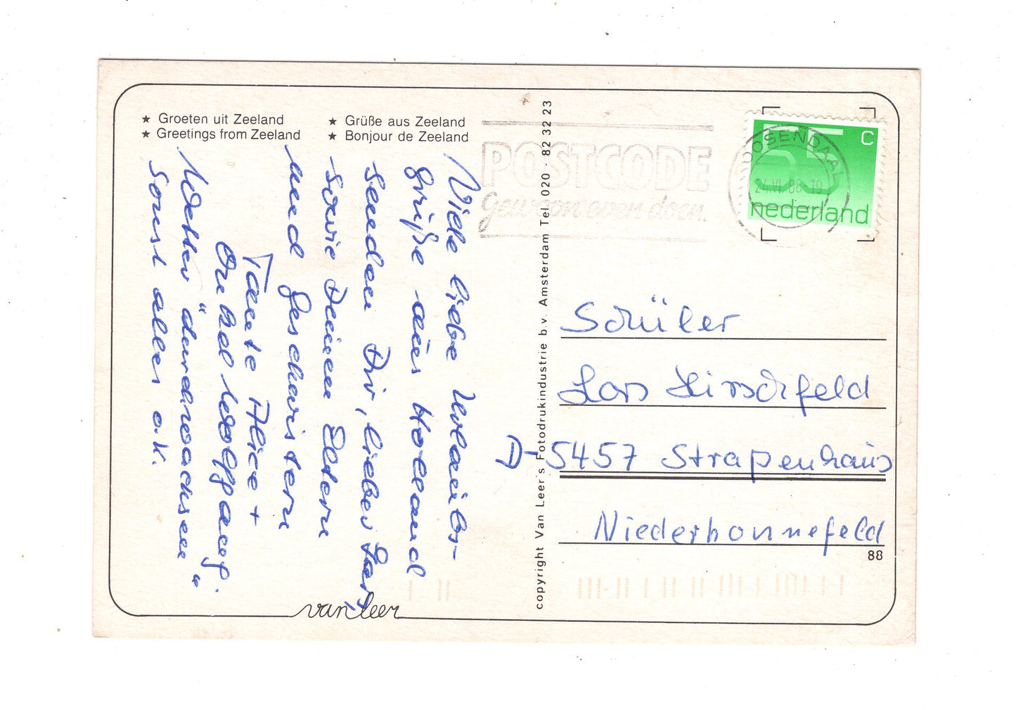 Ansichtskarte Grüße aus Zeeland / Niederlande / M1-69