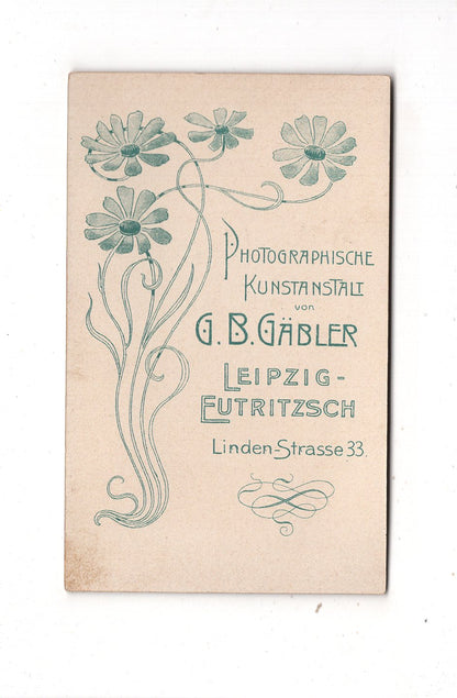 Fotografie Schönes Kinderbild / Baby - Leipzig-Eutritzsch um 1890 / CDV N1-10