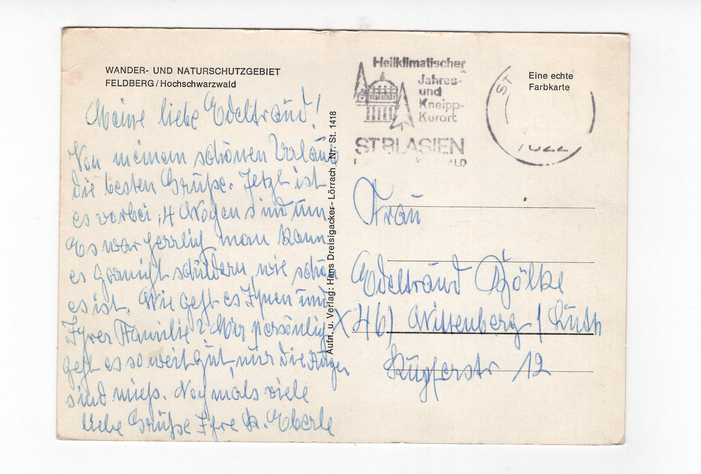 Ansichtskarte Rund um den Feldberg im Schwarzwald / Fernsehturm +++