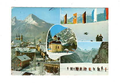 Ansichtskarte Berchtesgaden / Kunsteisrodelbahn +++