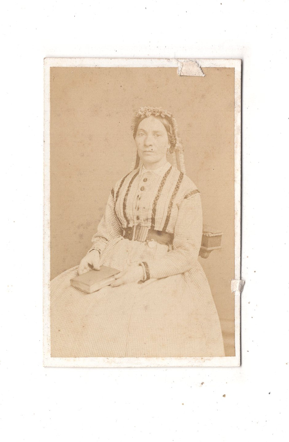 Fotografie Feine Dame - Liege Lüttich 1860er