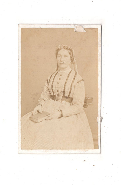 Fotografie Feine Dame - Liege Lüttich 1860er