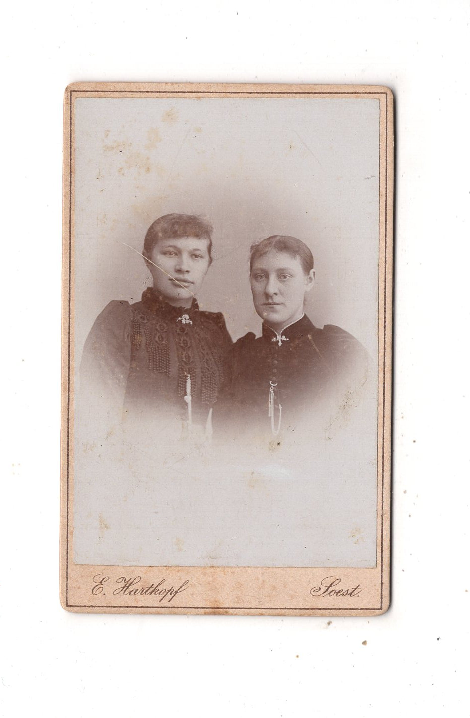Fotografie Damenportrait - Soest 1890er / CDV N1-14