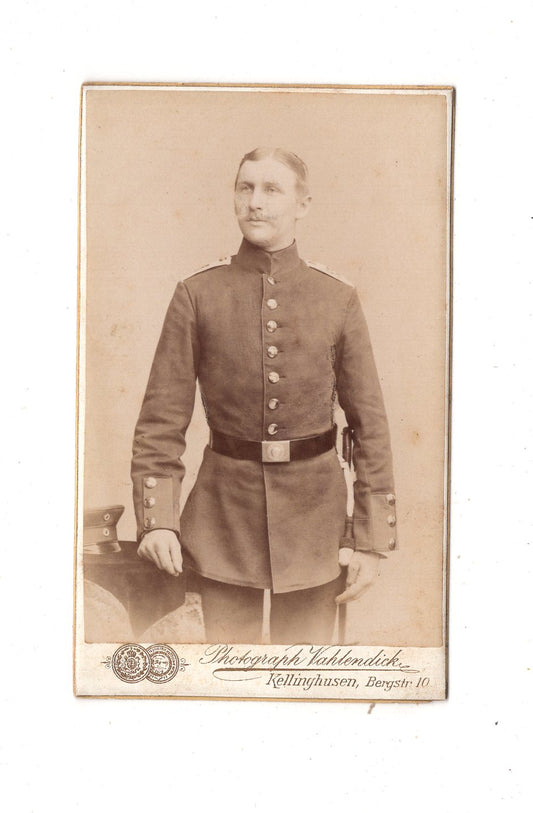 Fotografie Soldat - Kellinghusen um 1890 / CDV M1-07