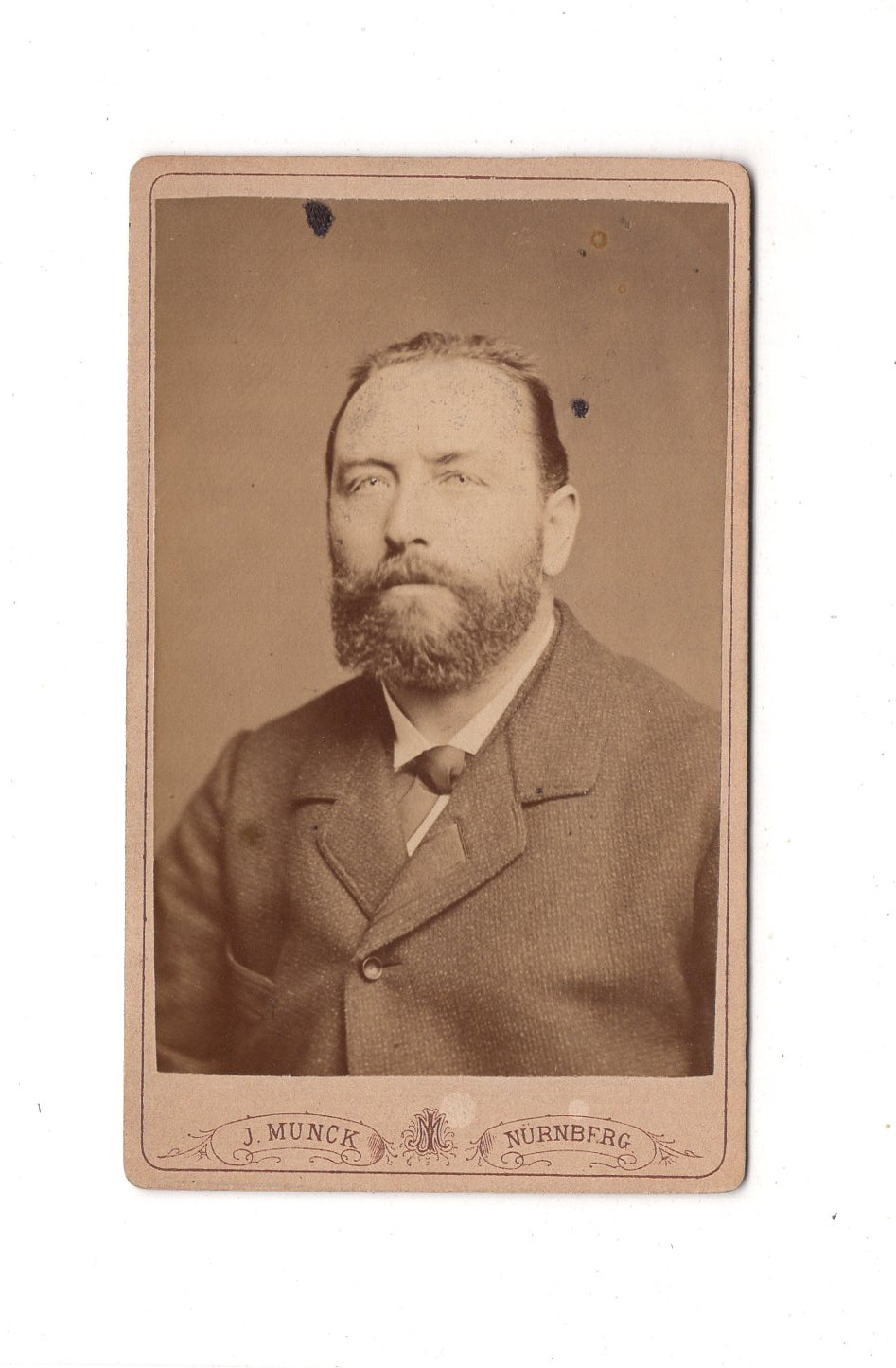 Fotografie Herrenportrait - Nürnberg 1870er / CDV C1-22