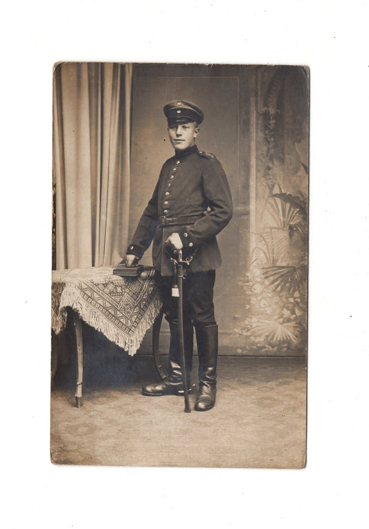 Ansichtskarte / Feldpost / Soldat / Soldatenportrait - Altes Lager 1917