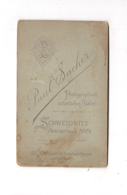 Fotografie Niedliches kleines Mädchen - Schweidnitz Swidnica 1880er / CDV M1-27