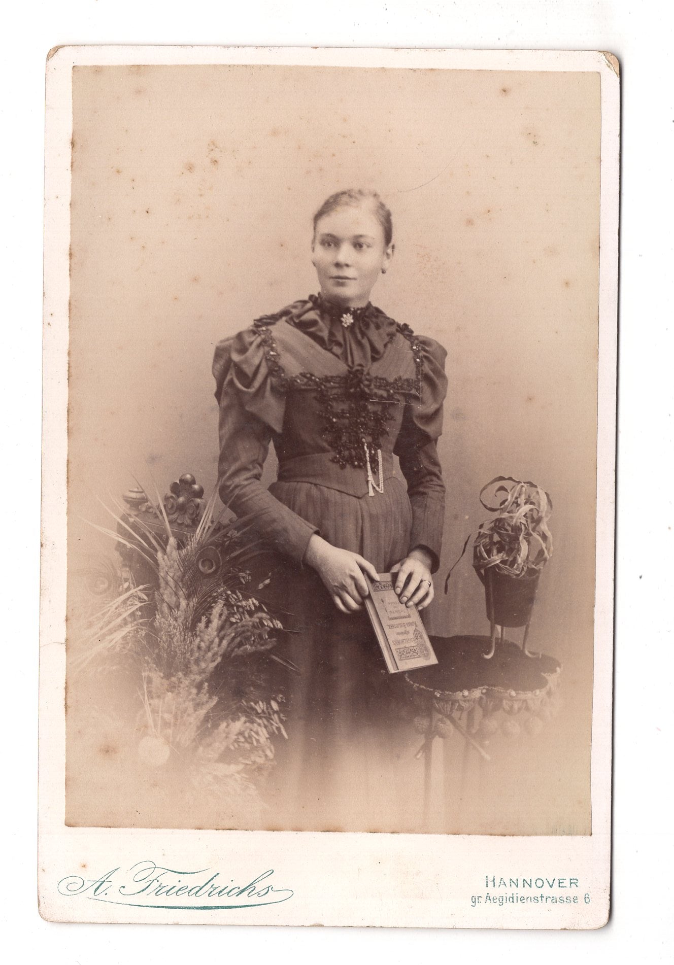 Fotografie Feine Dame - Hannover 1890er / CAB W-25