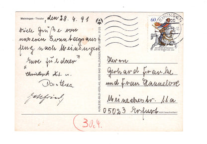 Ansichtskarte Meiningen / Theater / I1-53