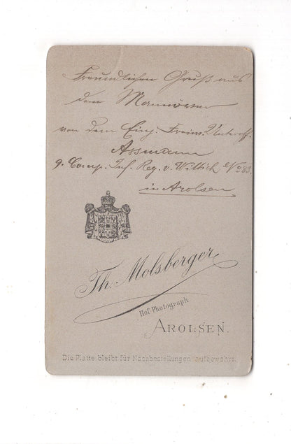 Fotografie Soldat IR 83 / 9. Comp. - Arolsen 1890er