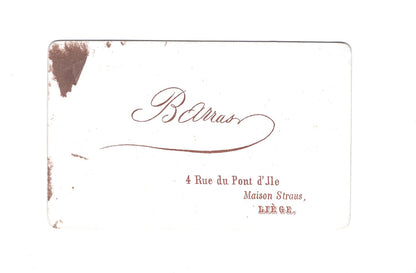 Fotografie Damenportrait - Liege Lüttich 1870er