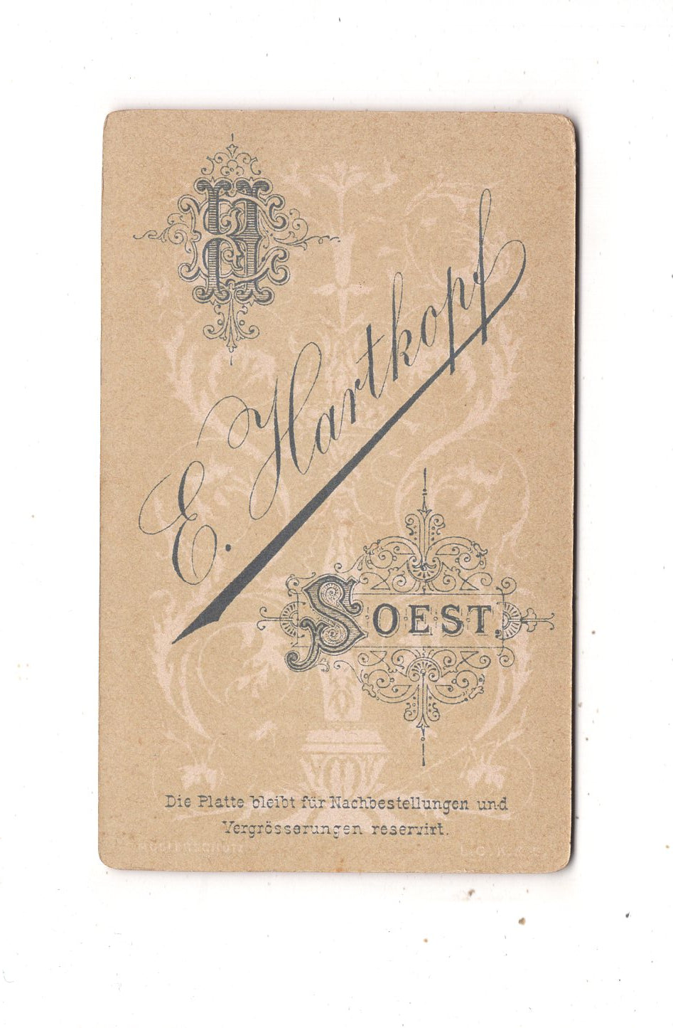 Fotografie Damenportrait - Soest 1890er / CDV N1-14